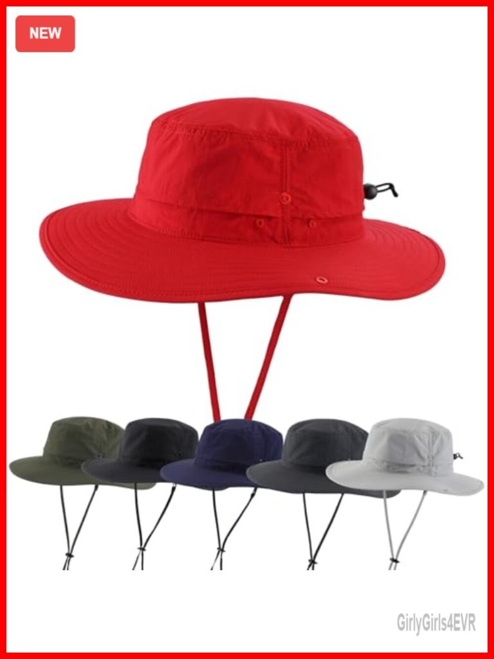 Men Women Outdoor UPF50 Safari Hat Fishing Hiking UV Protection Boonie Sun Hat